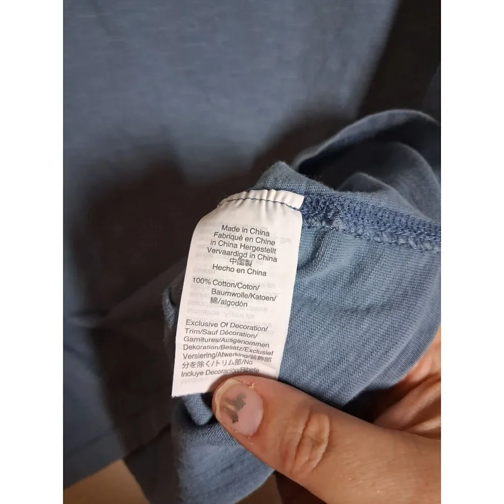 J. Crew Long Sleeve T-Shirt Casual Blue Men's Size Medium